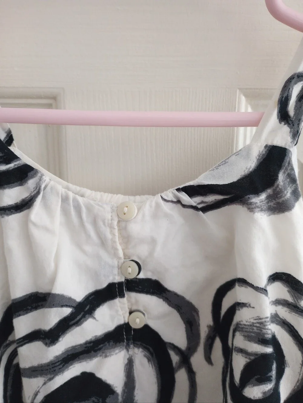 Baby Gap Havana Rose Dress Cream With Black Florals
